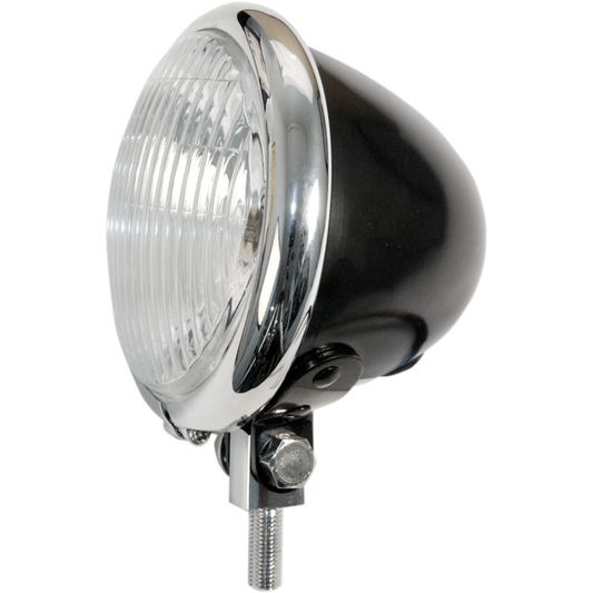EMGO S/LAMP SHELL 4.5" BLK/CHR 66-84121BC