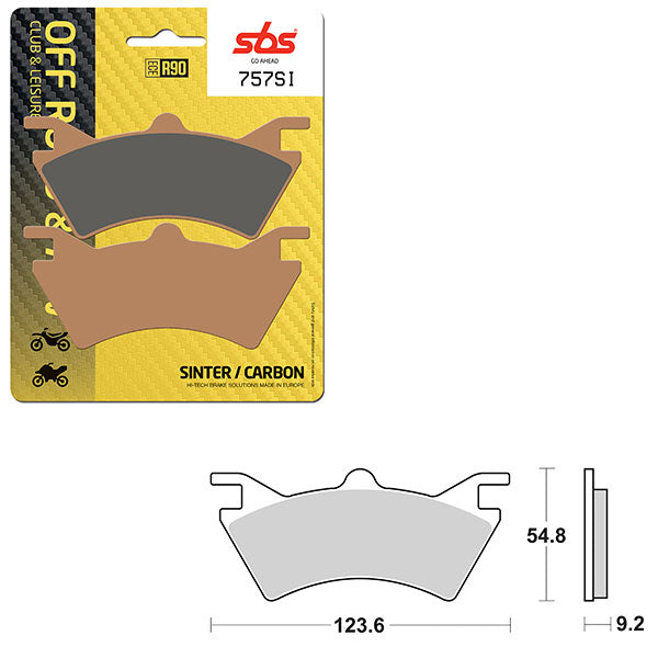 SBS ATV/UTV SINTER BRAKE PAD  6240757100