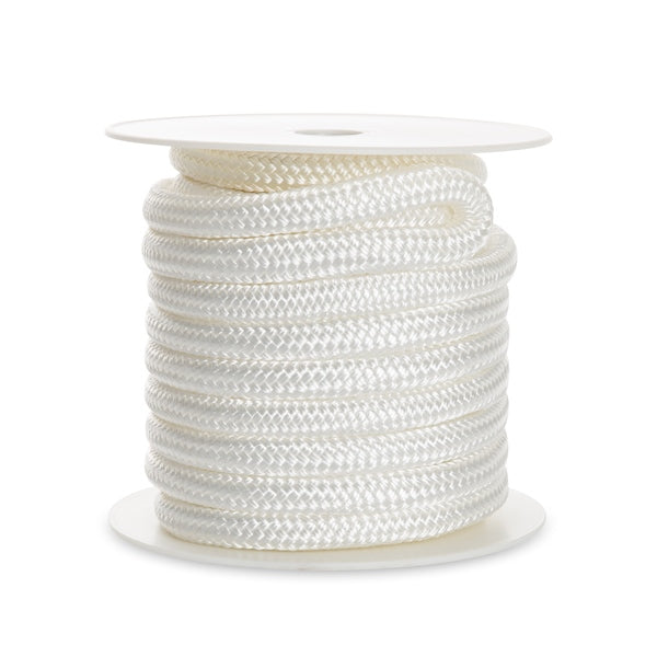 KIMPEX DOCK LINE 5/8"X50 DOUB BRAID NYL WH 758001