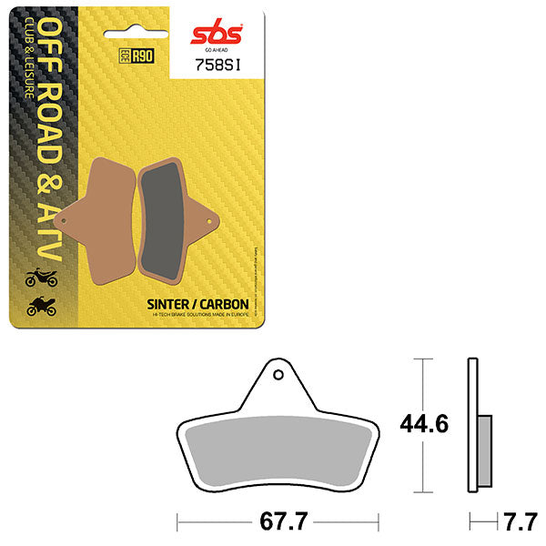 SBS ATV/UTV SINTER BRAKE PAD  6240758100