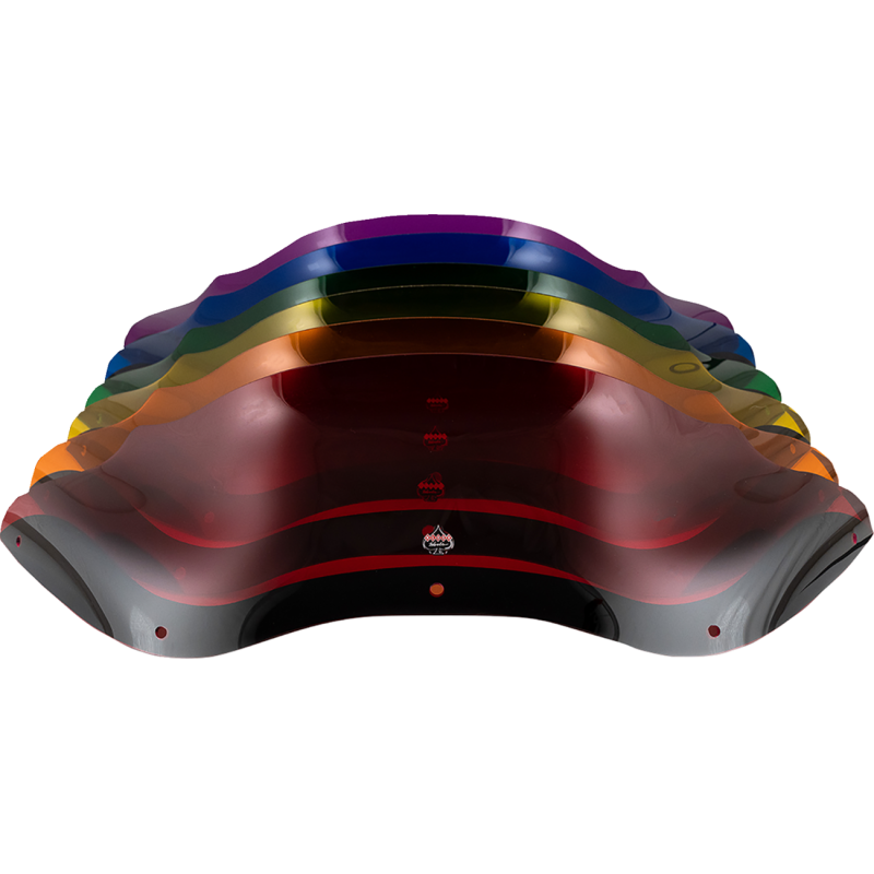 KLOCK WERKS WINDSHIELD FLARE FLTR 8" RED KWW-01-0691