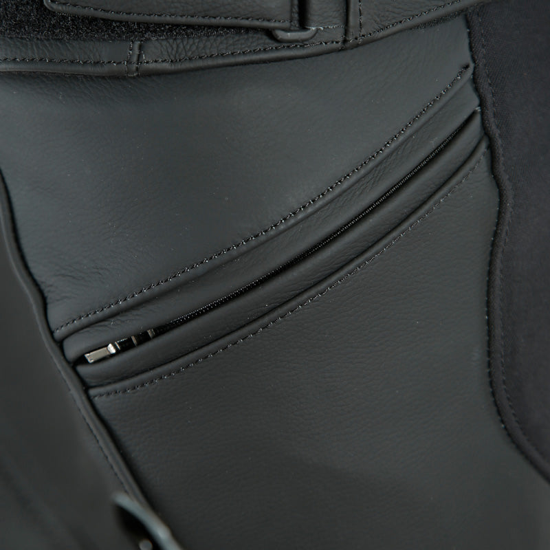 DAINESE PONY 3 TALL LEATHER PANTS BLACK-MATT 1553716-076-122