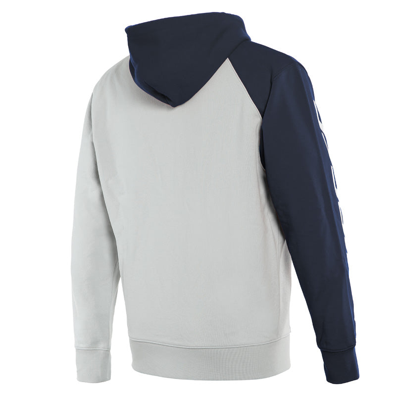 DAINESE PADDOCK FULL-ZIP HOODIE GLACIER-GRAY/BLK-IRIS/BLK 1896834-02F-XXL