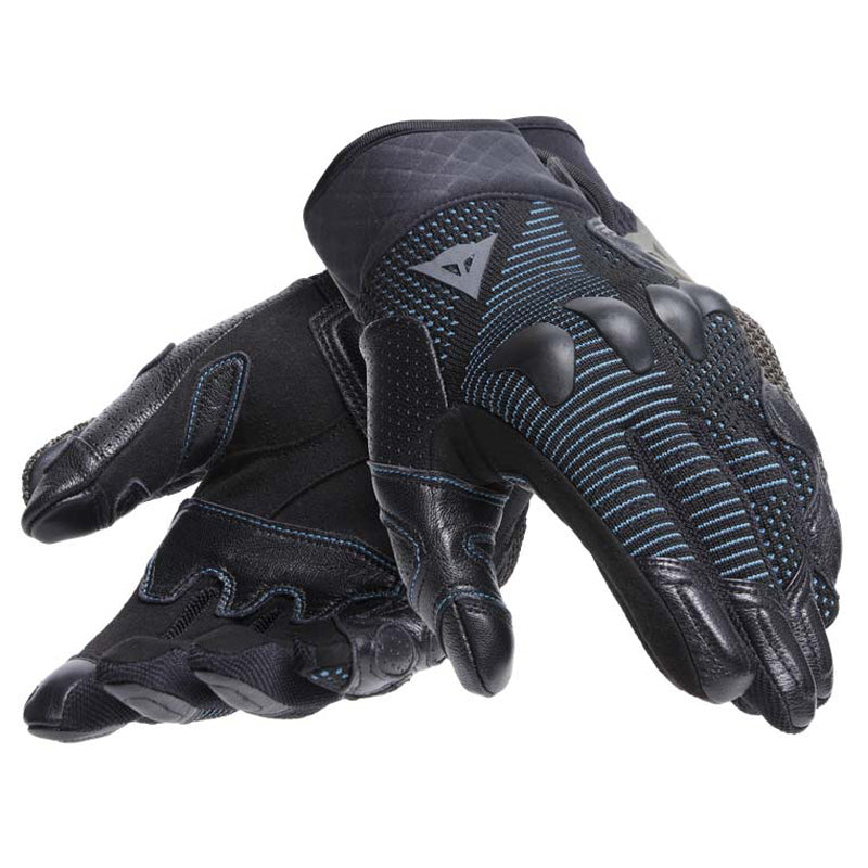 DAINESE UNRULY WOMAN ERGO-TEK GLOVES BLACK/OCEAN XS 2815970-22I-XS