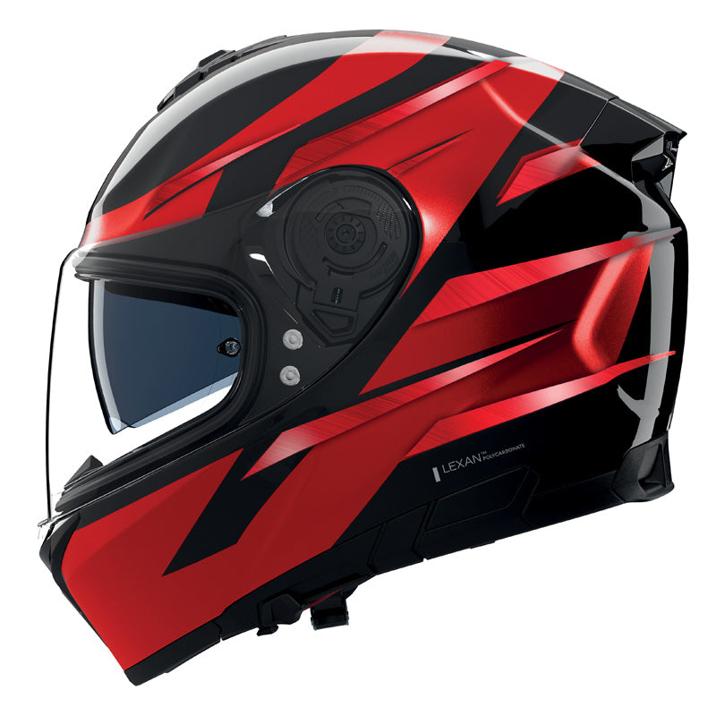 NOLAN N80-8 FERVO BLACK/RED L N88001870355L