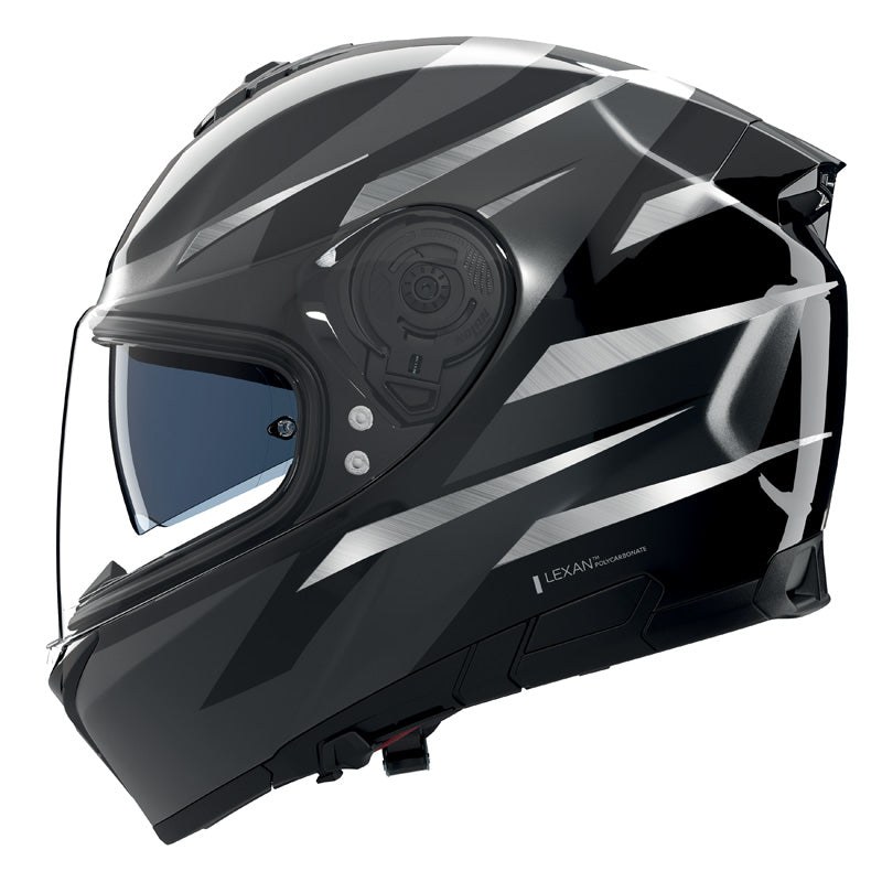 NOLAN N80-8 FERVO BLACK/SILVER L N88001870356L