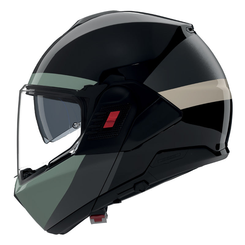 NOLAN N120-1 BLOCCO BLACK/GREEN/IVORY L N1F001850358L