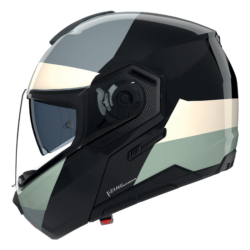 NOLAN N90-3 BLOCCO WHITE/GREY/GREEN L N9Z001850354L
