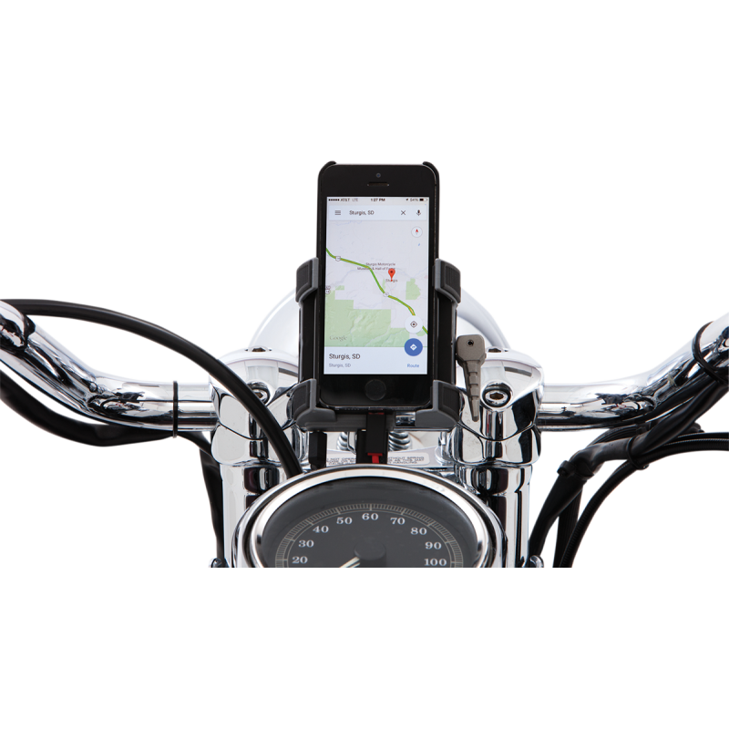 CIRO LLC SMARTPHONE/GPS HOLDER,H/BAR MNT CHR 50212