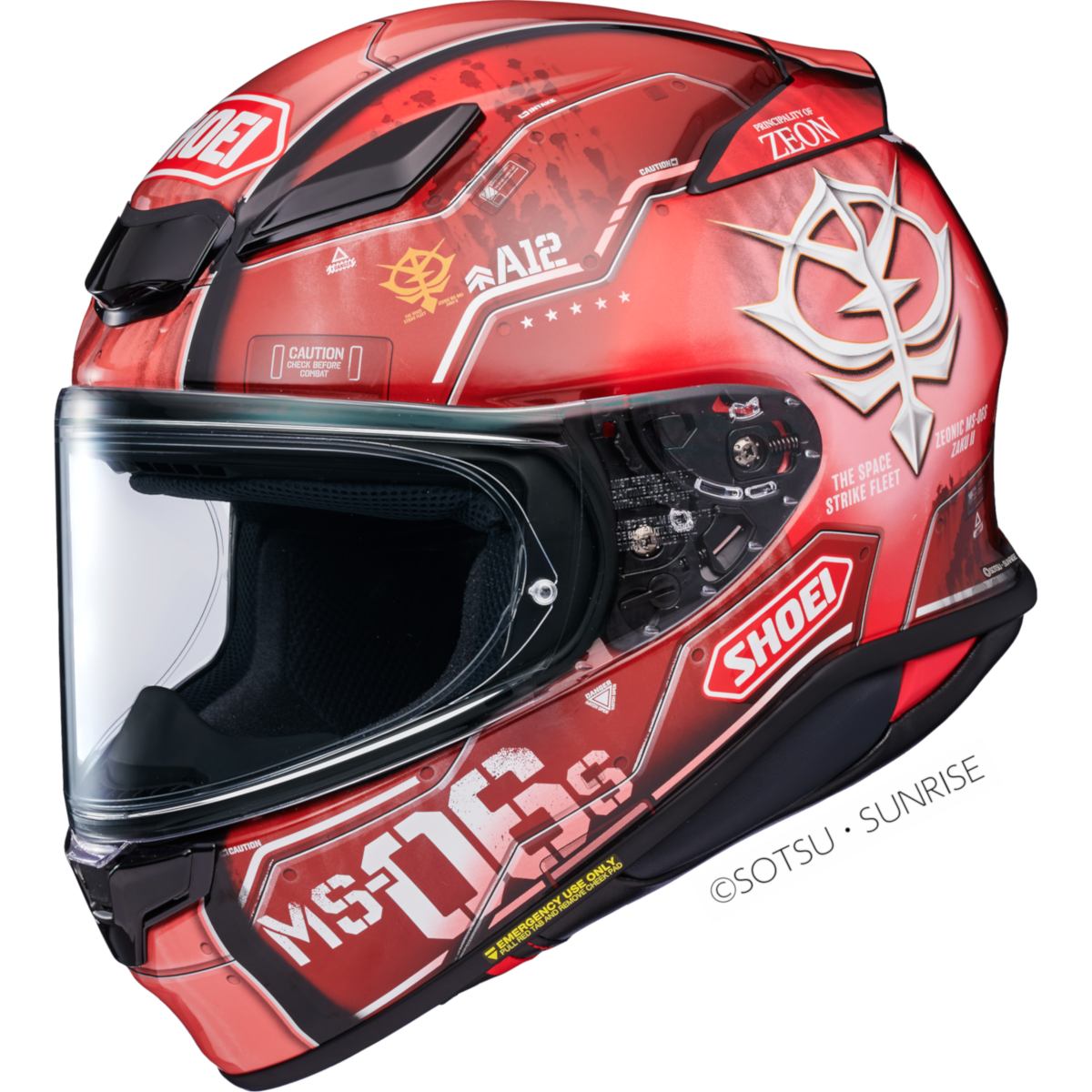 SHOEI RF-1400 MS-06S CHAR’S ZAKU II TC-1 XL R14KCZAK2 1 5 SNL