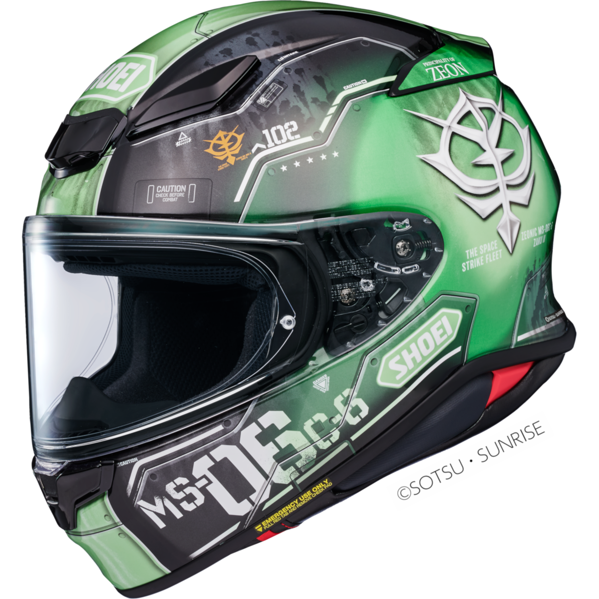 SHOEI RF-1400 MS-06C-6 ZAKU II TC-4 XS R14KZAK2 4 1 SNL