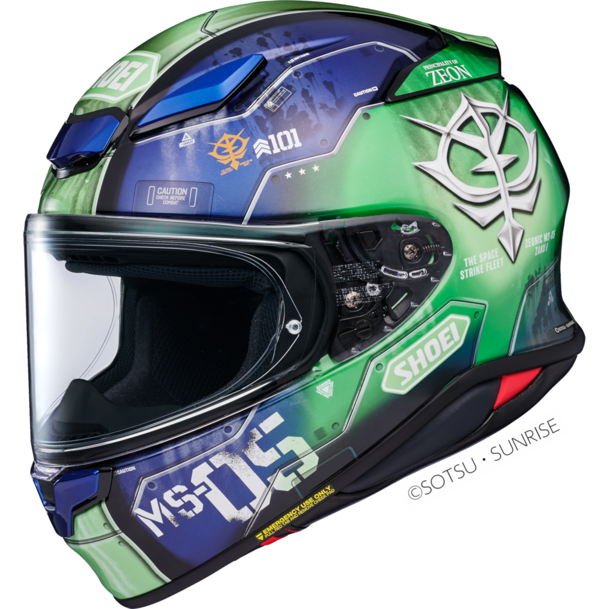 SHOEI RF-1400 MS-05 ZAKU 1 TC-11 R14KZAK1 11 6 SNL