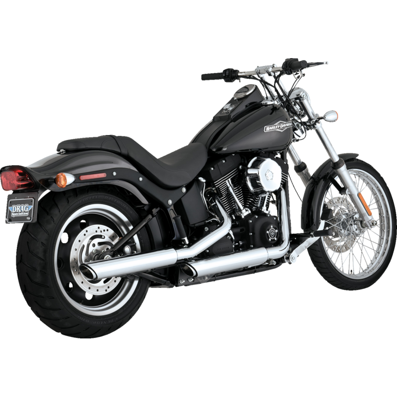 VANCE & HINES MUFFLERS 3" TWIN SLASH CHROME SOFTAIL 16834
