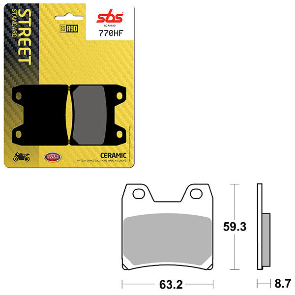 SBS ATV/UTV CERAMIC BRAKE PAD  6190770100
