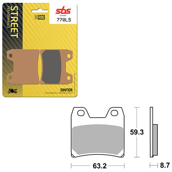 SBS PERFORMANCE LS SINTER BRAKE PAD  6260770100