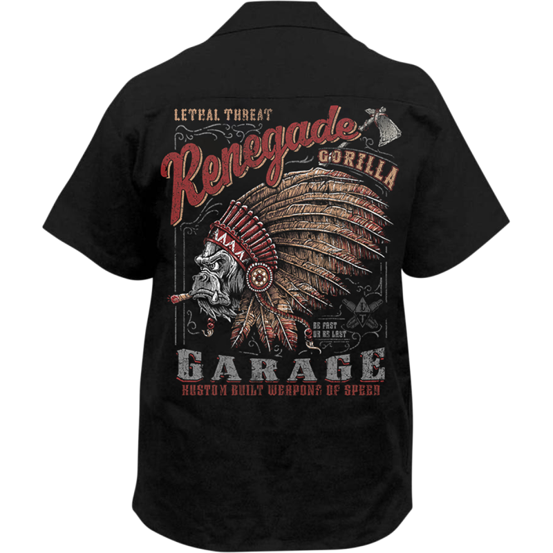 LETHAL THREAT SHIRT GORILAGARAGE BLK LG HW50212L