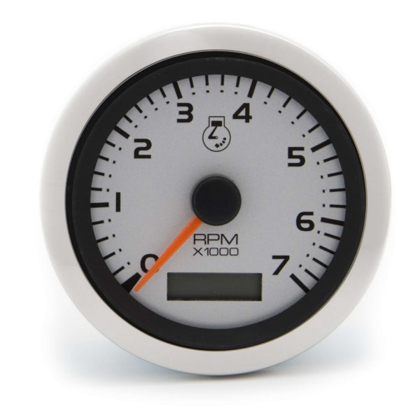 SIERRA TACHOMETER/HOUR ARGENT 3" 7K 65545P