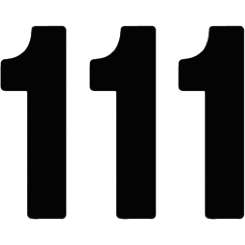 FACTORY EFFEX PRO 8" NUMBER BLACK #1 02-4361