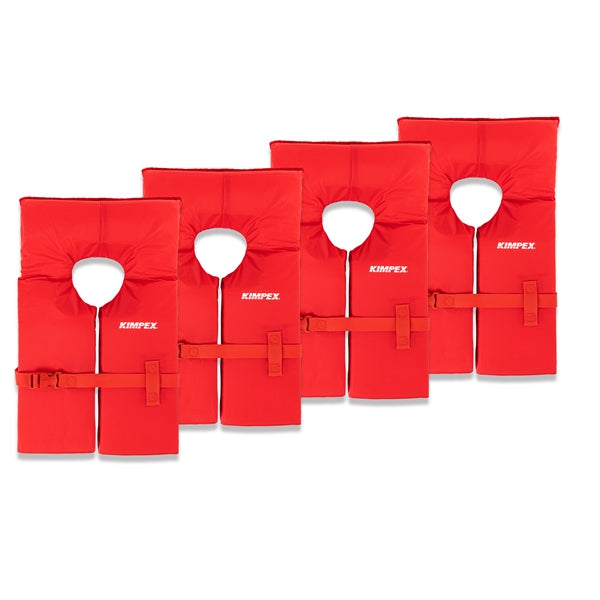 KIMPEX LIFE JACKET KEYHOLD ADULT RD QTY4 202 ( 4 KITS)