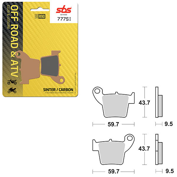 SBS ATV/UTV SINTER BRAKE PAD  6240777100