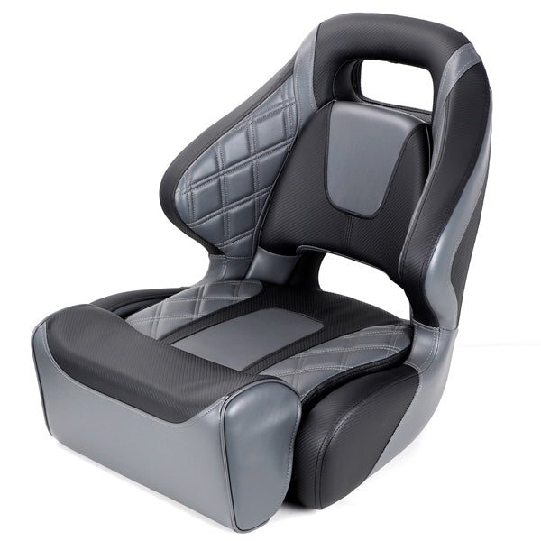 KIMPEX SEAT BUCKET PREM UPGRADED FLIP UP CHC/BK 22565C6