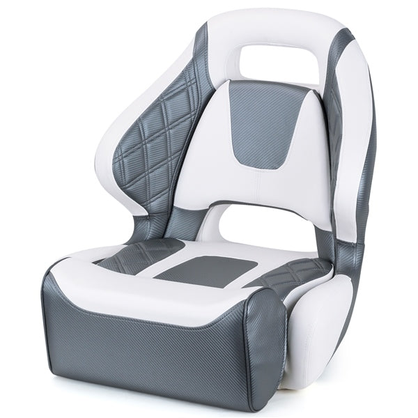 KIMPEX SEAT BUCKET PREM UPGRADED FLIP UP WH/GY 22565C2