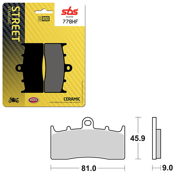 SBS ATV/UTV CERAMIC BRAKE PAD  6190778100