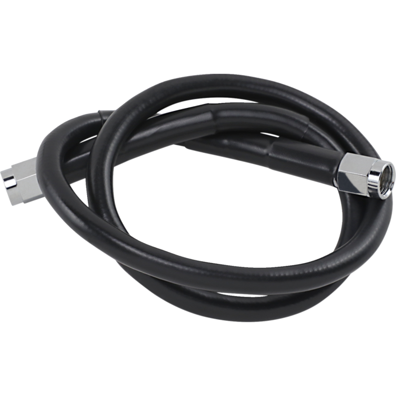 DRAG SPECIALTIES BLACK S/S BRAKE LINE 24" 824-BLK