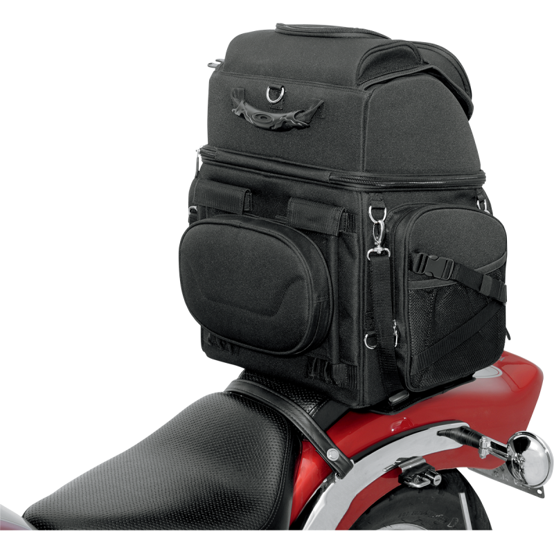 SADDLEMEN BR3400 BACKREST SEAT SISSY BAR BAG 3515-0107