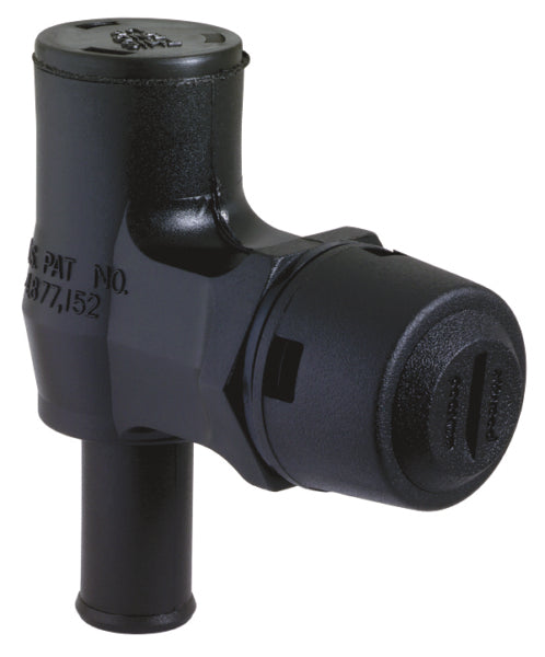 ATTWOOD GAS VENT 90 DEGREE BLACK 1670-3