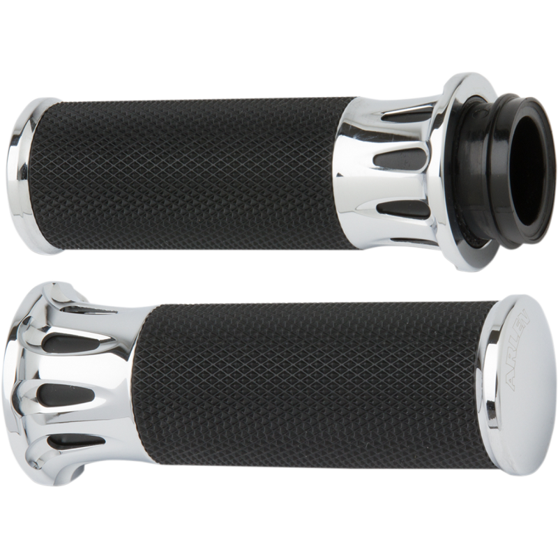 ARLEN NESS GRIPS DC H-D CBL LONG CHR 07-316