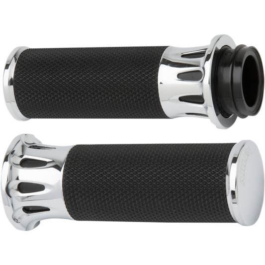 ARLEN NESS GRIPS DC H-D CBL LONG CHR 07-316
