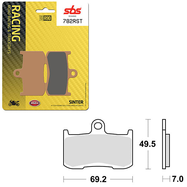 SBS ROAD RACING & TRACKDAYS SINTER BRAKE PAD  6470782100