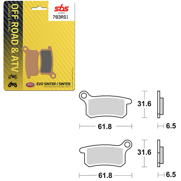 SBS EVO SINTER BRAKE PAD  6280783100
