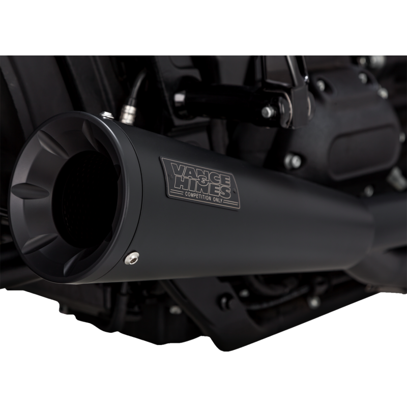 VANCE & HINES 18-UP ST EXHAUST 2-1 UPSW SS BLK PCX 47323