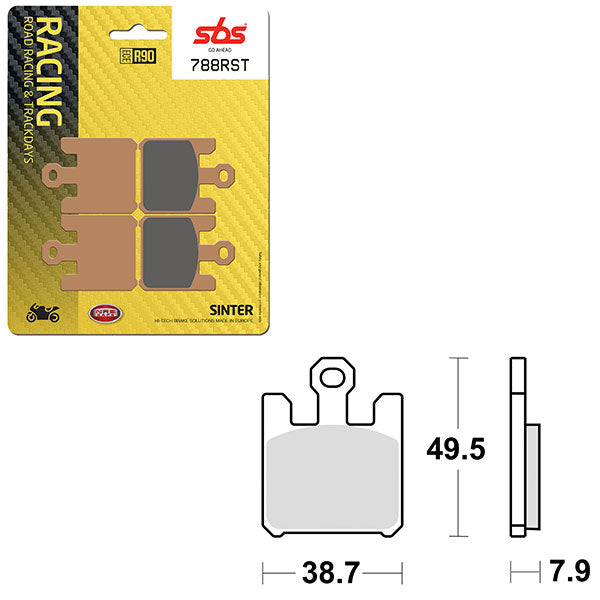 SBS ROAD RACING & TRACKDAYS SINTER BRAKE PAD  6470788100