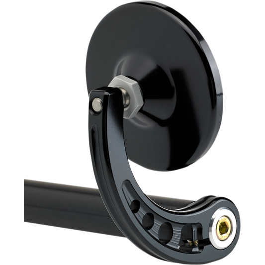 JOKER MACHINE 3-1/4" BAR END MIRROR STEM C BLACK 09-313-CB