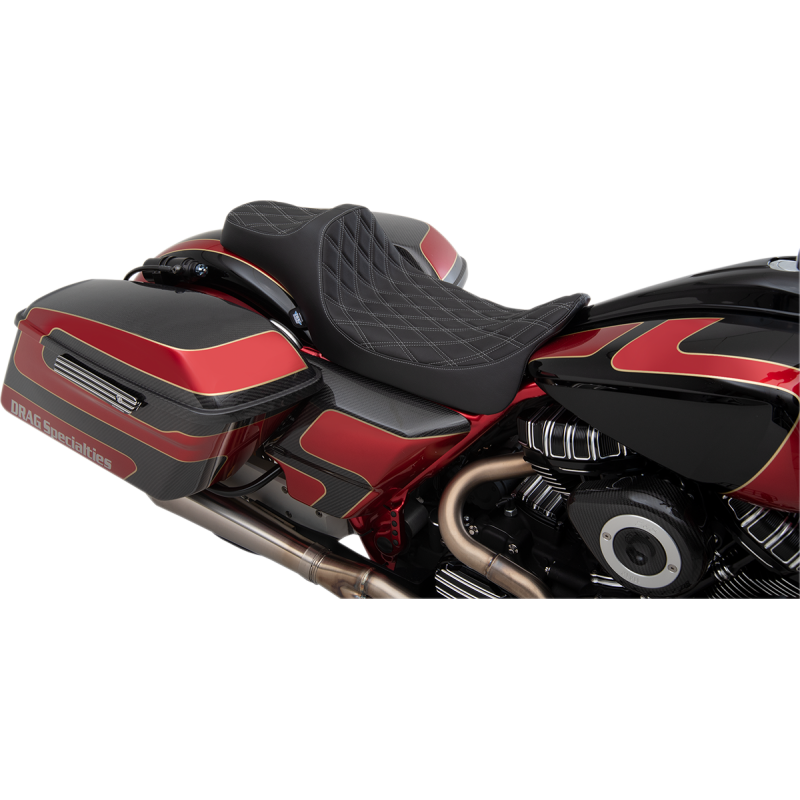 DRAG SPECIALTIES SEATS SEAT PREDIII EXTND DD SLV 0801-1261