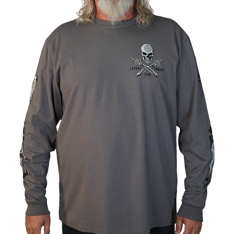 LETHAL THREAT FTW SKULL DARK GRAY LS M LS20877M