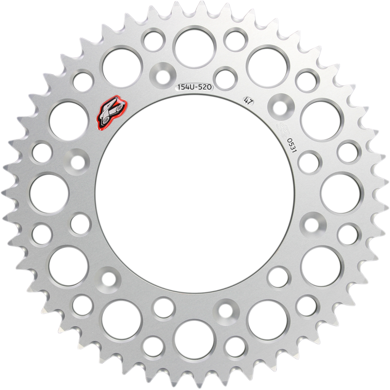RENTHAL RENTHAL SPROCKET 154U-520-47 SILVER 154U-520-47GRSI