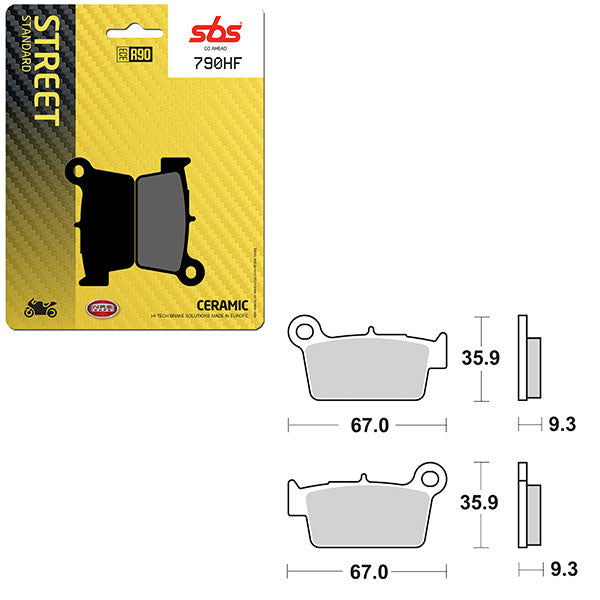 SBS ATV/UTV CERAMIC BRAKE PAD  6190790100