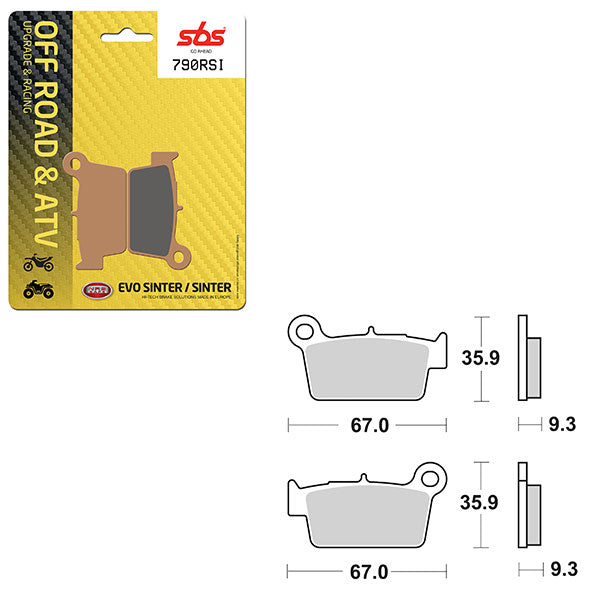 SBS EVO SINTER BRAKE PAD  6280790100