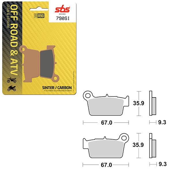SBS ATV/UTV SINTER BRAKE PAD  6240790100