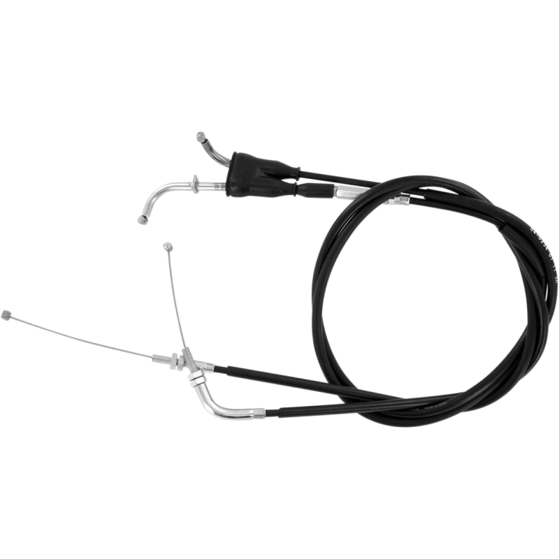 MOTION PRO THROTTLE CABLE PUSH-PULL BLACK VINYL SET 04-0234