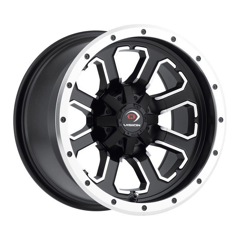 VISION WHEELS XUTV WHEEL COMMANDER 14X7 (4+3) 4/136 MATTE BK M/F 548-147136MBMF4