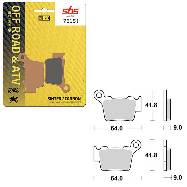 SBS ATV/UTV SINTER BRAKE PAD  6240791100