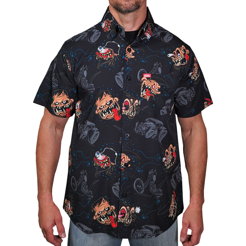 LETHAL THREAT SHIRT MONSTRBLT BLK 4X MG60130-4XL