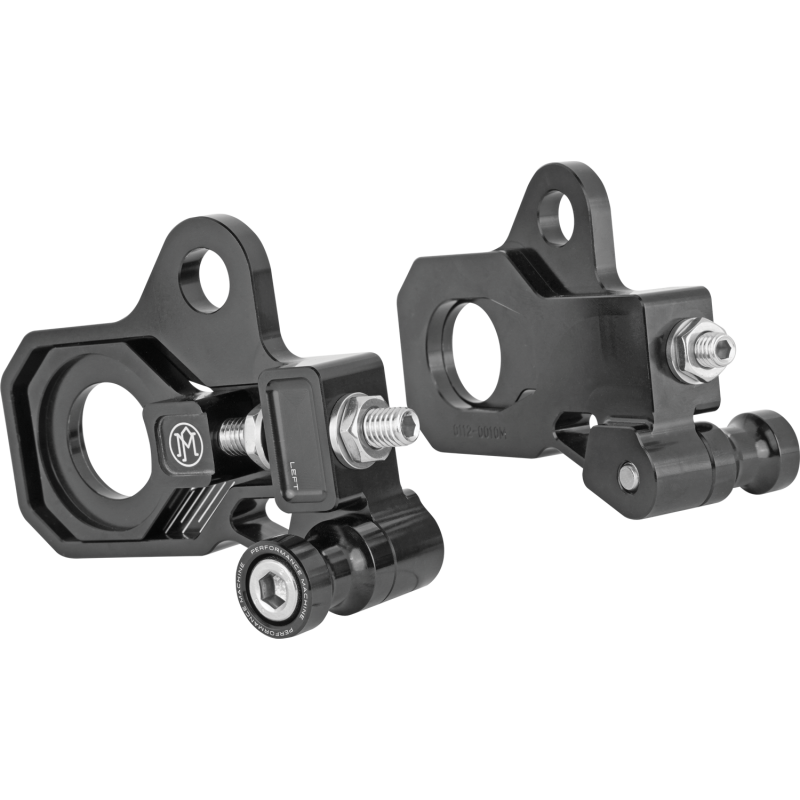 PERFORMANCE MACHINE AXLE ADJUSTER KIT BLK 0117-0028M-B