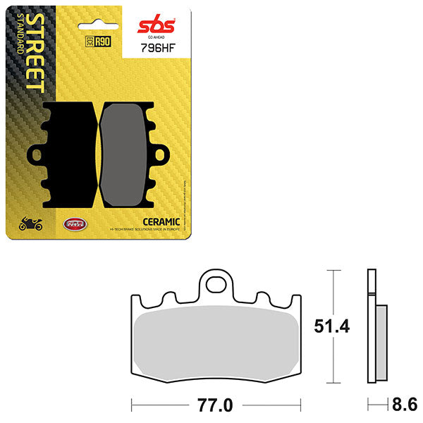 SBS ATV/UTV CERAMIC BRAKE PAD  6190796100