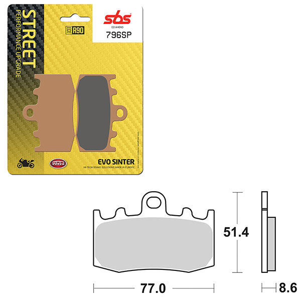 SBS SP EVO SINTER BRAKE PAD  6390796108